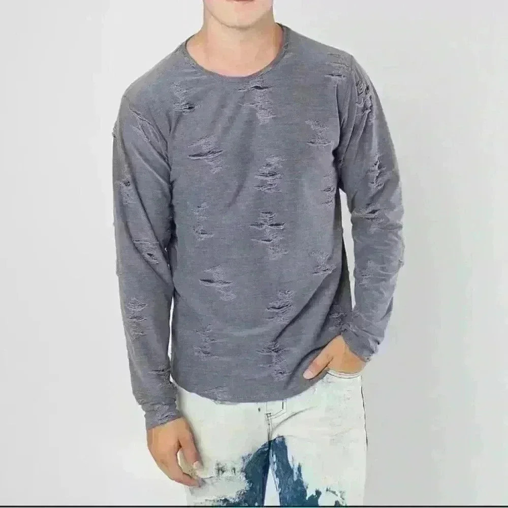 Rustic Dime Men Size XS Shredded Stretch T-Shirt From Buckle